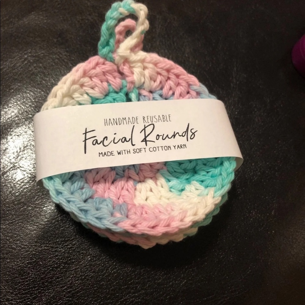Face scrubbies Crochet Handmade 100% cotton yarn
